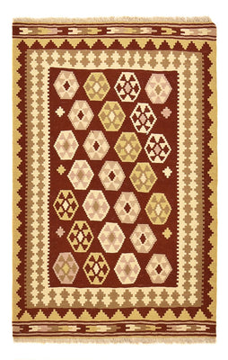 Kelim Carpet - orientalisk matta - 155 x 100 cm - flerfärgad