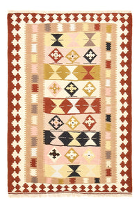 Kelim Carpet - orientalisk matta - 150 x 102 cm - flerfärgad