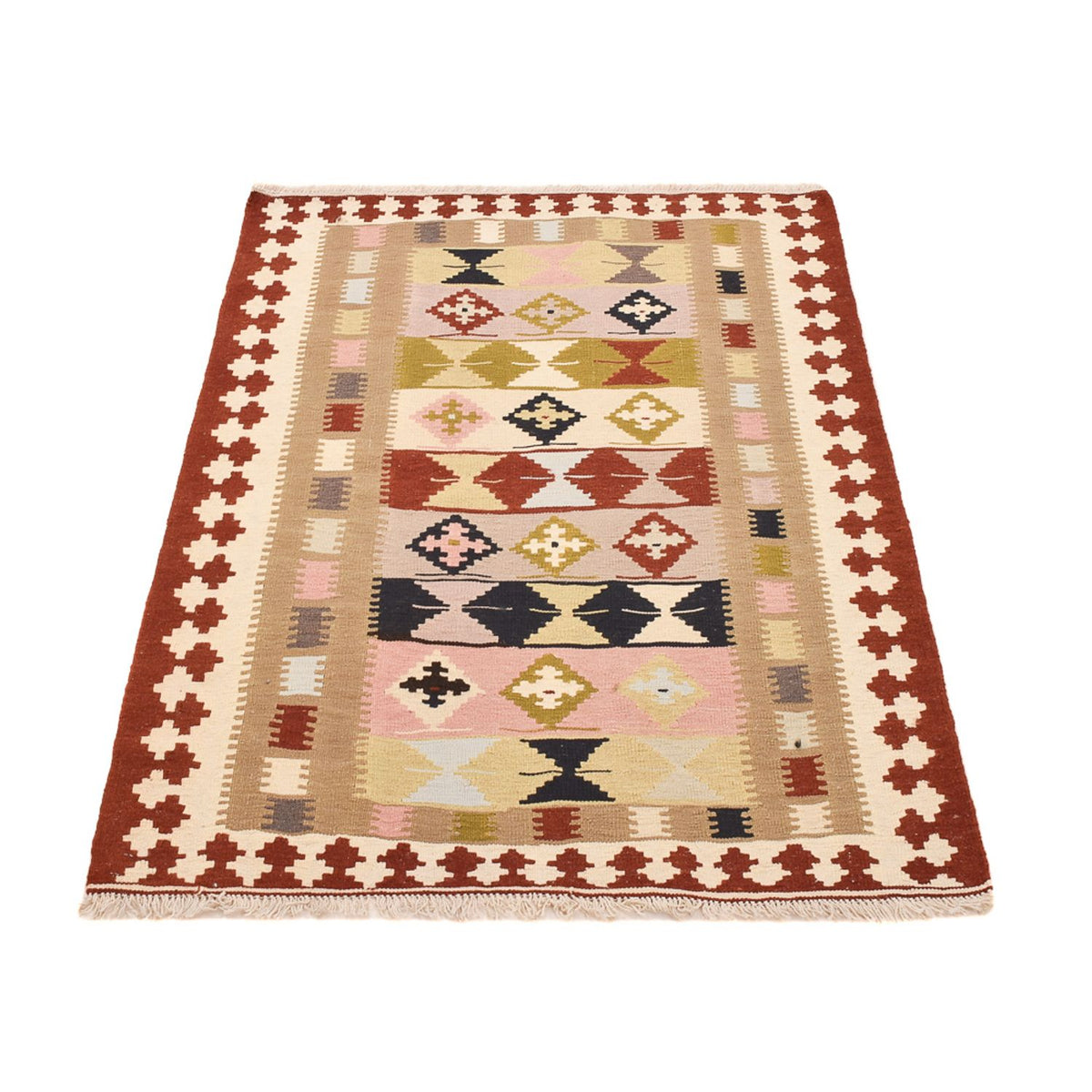 Kelim Carpet - orientalisk matta - 150 x 102 cm - flerfärgad