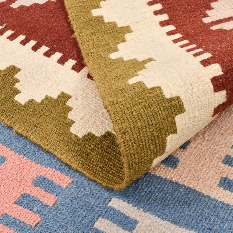 Kelim Carpet - orientalisk matta - 150 x 98 cm - flerfärgad