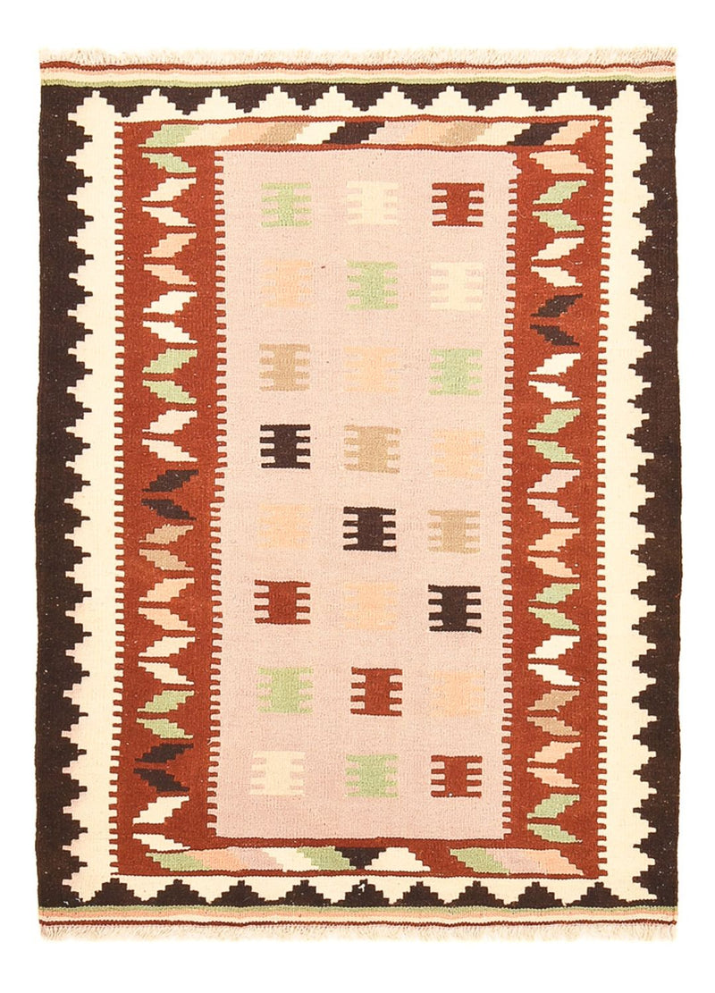 Kelim Carpet - orientalisk matta - 142 x 102 cm - flerfärgad