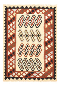 Kelim Carpet - orientalisk matta - 148 x 105 cm - flerfärgad