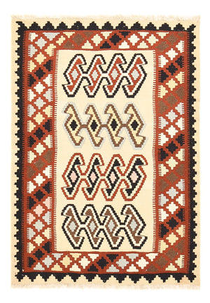 Kelim Carpet - orientalisk matta - 148 x 105 cm - flerfärgad