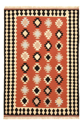 Kelim Carpet - orientalisk matta - 147 x 100 cm - flerfärgad