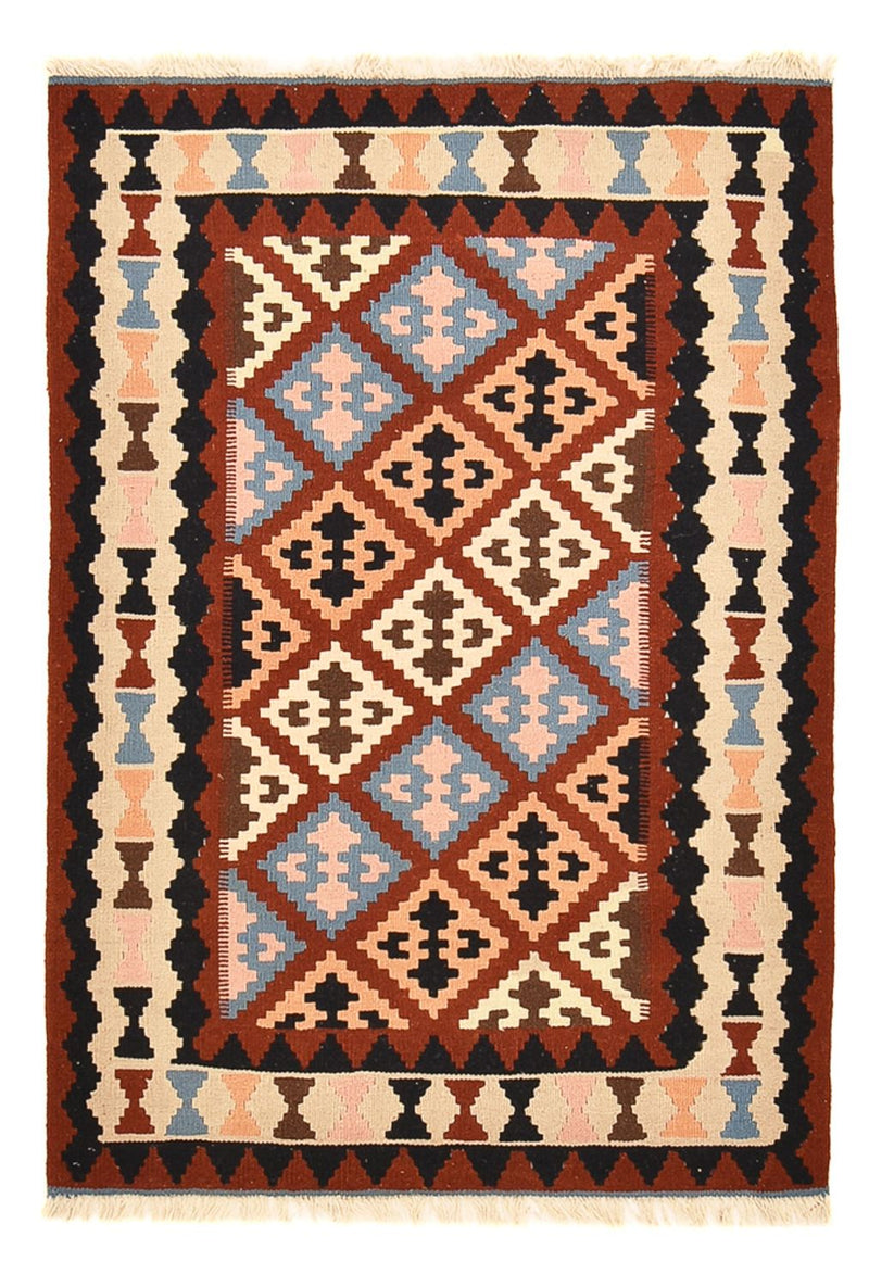 Kelim Carpet - orientalisk matta - 146 x 100 cm - flerfärgad