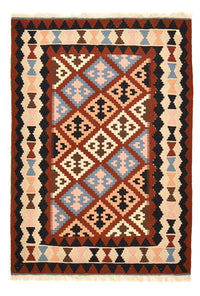 Kelim Carpet - orientalisk matta - 146 x 100 cm - flerfärgad