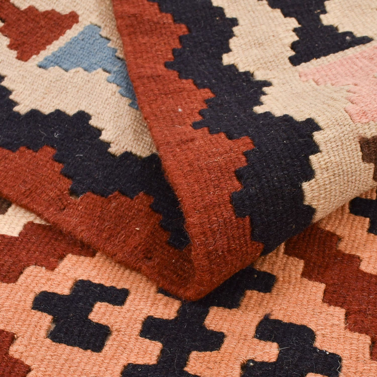 Kelim Carpet - orientalisk matta - 146 x 100 cm - flerfärgad