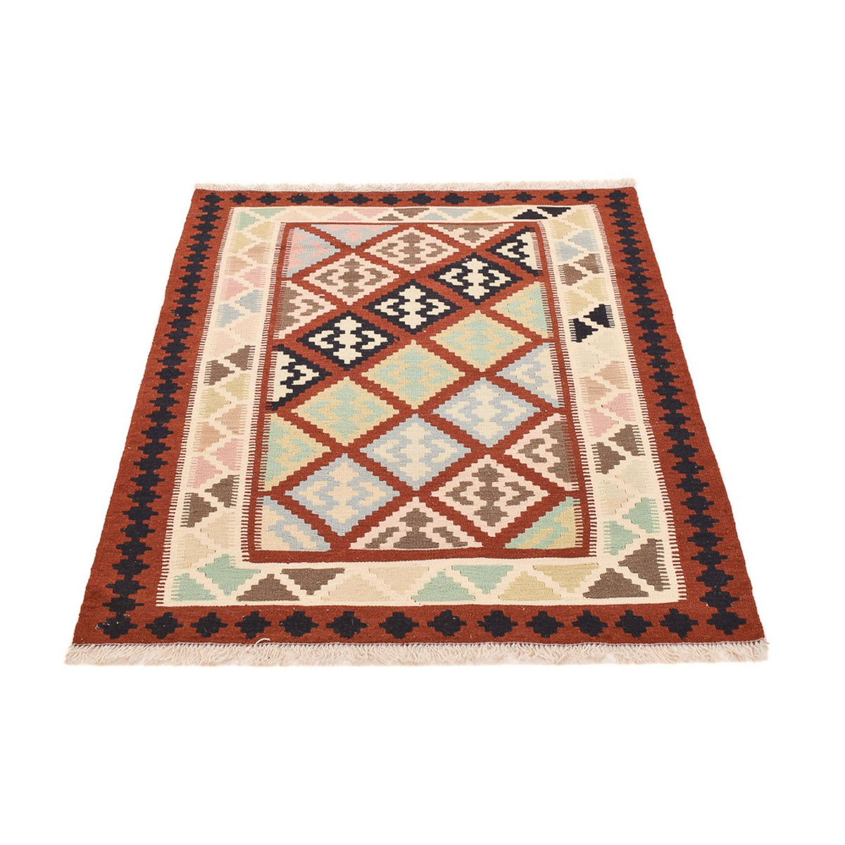 Kelim Carpet - orientalisk matta - 144 x 103 cm - flerfärgad
