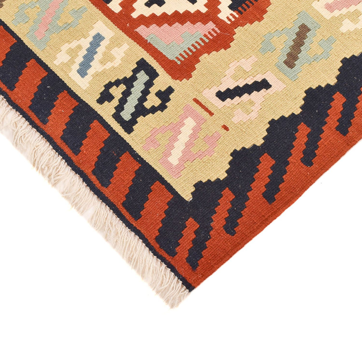 Kelim Carpet - orientalisk matta - 140 x 104 cm - flerfärgad