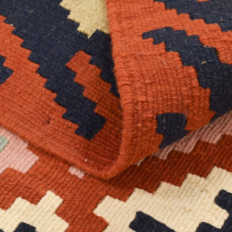 Kelim Carpet - orientalisk matta - 140 x 104 cm - flerfärgad