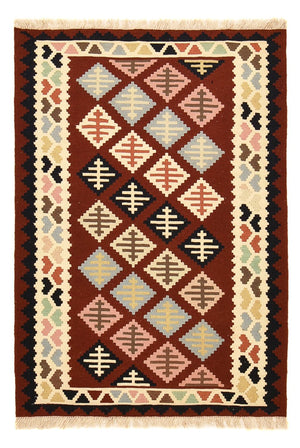 Kelim Carpet - orientalisk matta - 147 x 103 cm - flerfärgad