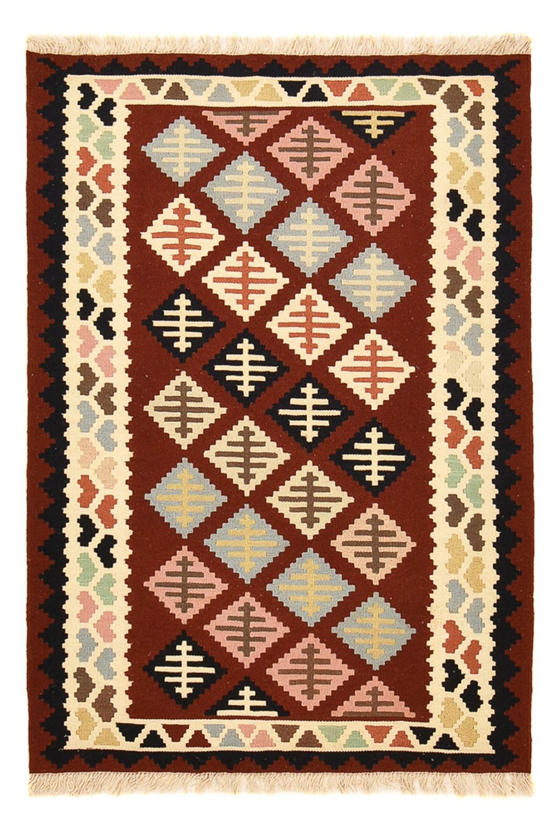 Kelim Carpet - orientalisk matta - 147 x 103 cm - flerfärgad