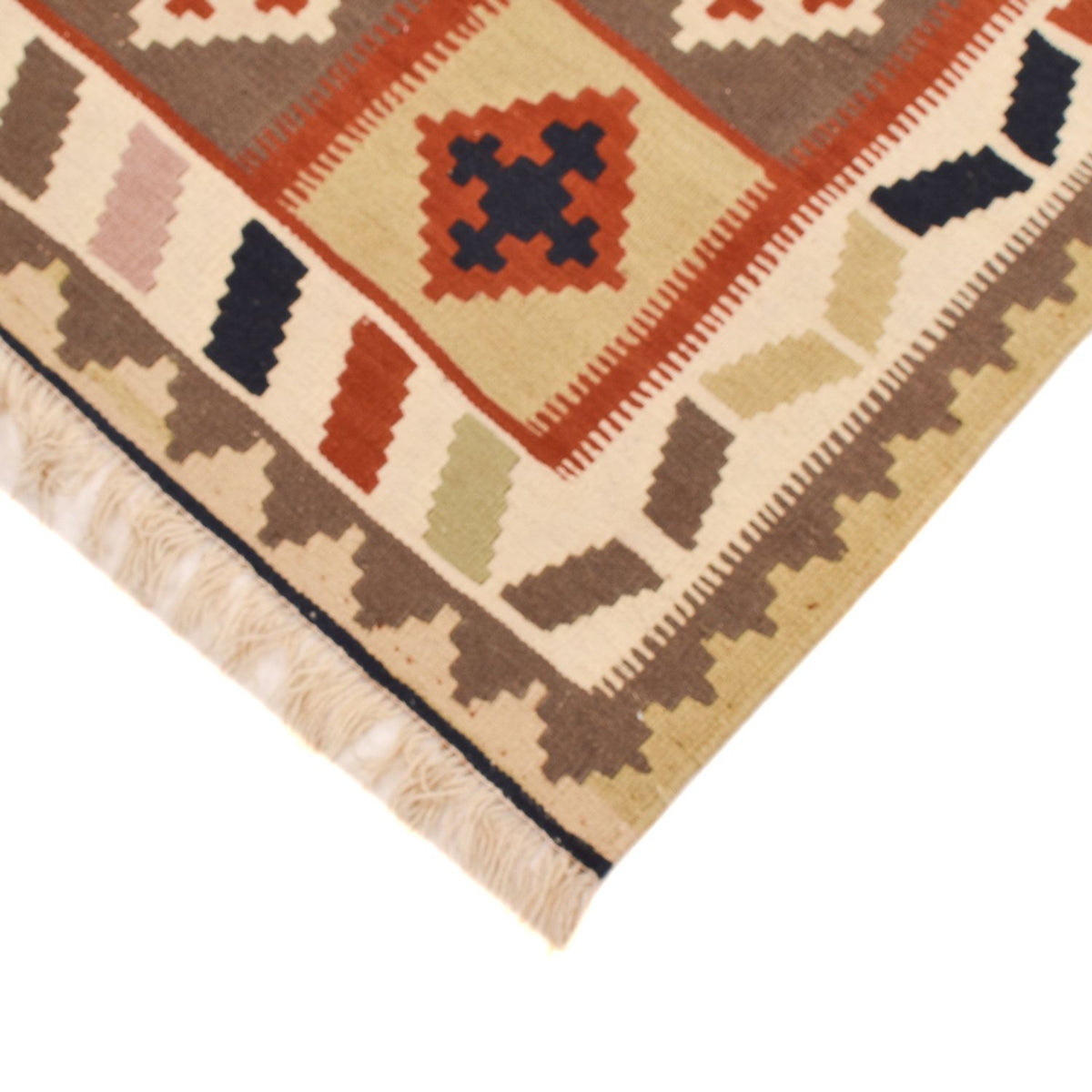 Kelim Carpet - orientalisk matta - 146 x 100 cm - flerfärgad