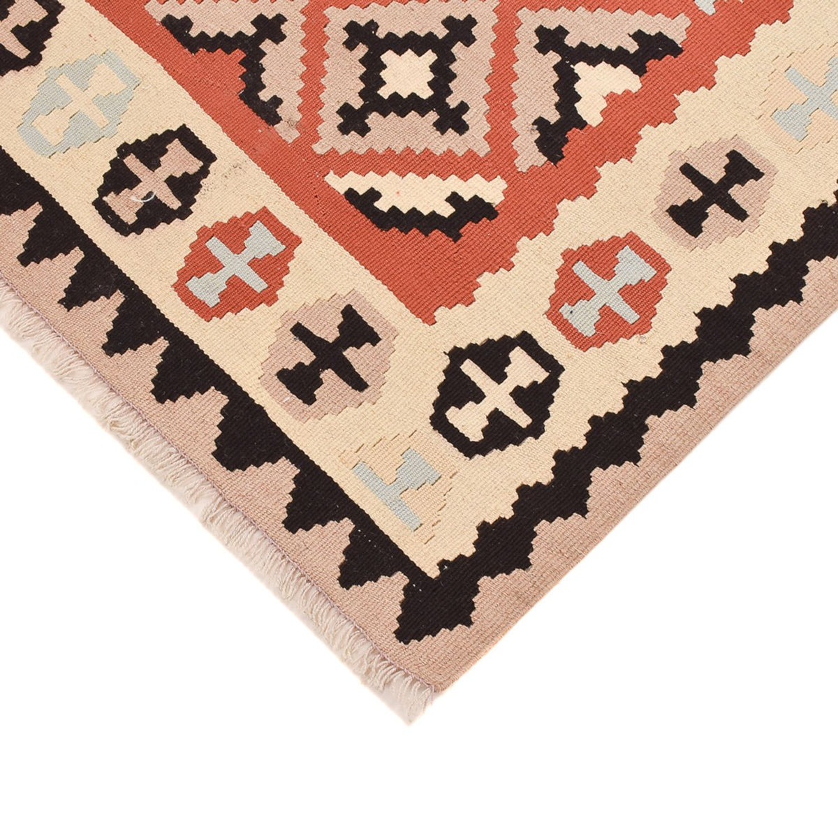 Kelim Carpet - orientalisk matta - 150 x 106 cm - flerfärgad