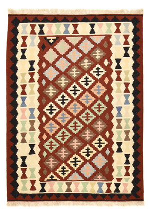 Kelim Carpet - orientalisk matta - 148 x 110 cm - flerfärgad