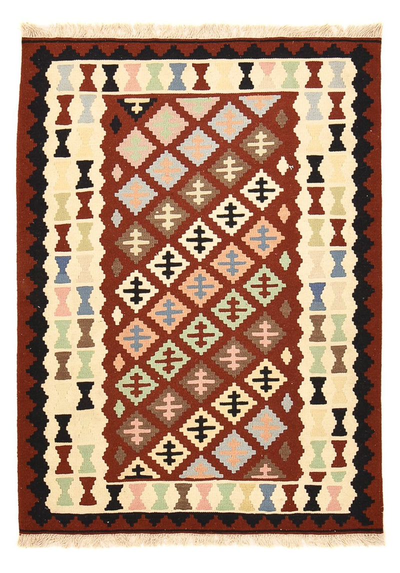 Kelim Carpet - orientalisk matta - 148 x 110 cm - flerfärgad