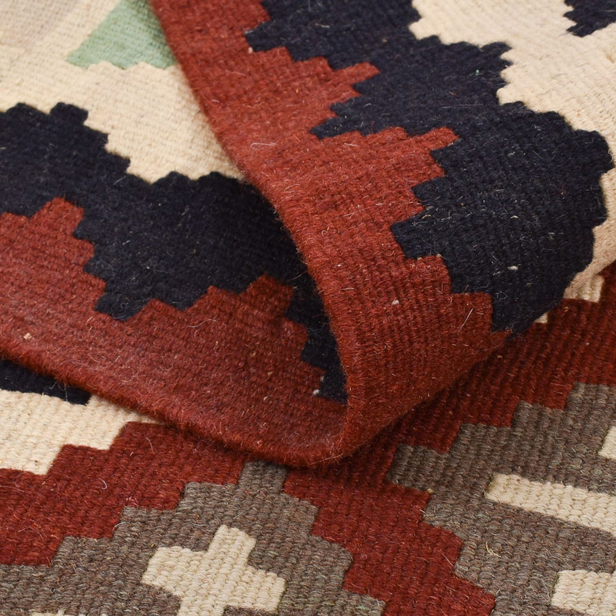 Kelim Carpet - orientalisk matta - 148 x 110 cm - flerfärgad