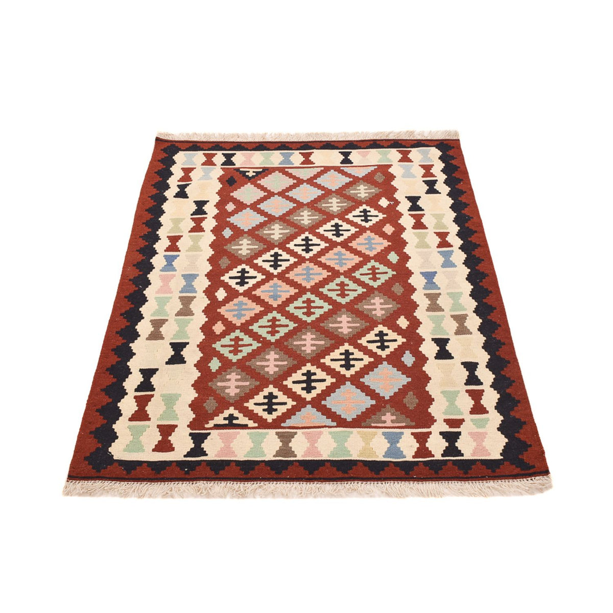 Kelim Carpet - orientalisk matta - 148 x 110 cm - flerfärgad