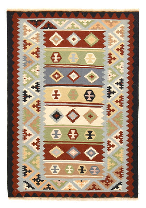 Kelim Carpet - orientalisk matta - 146 x 103 cm - flerfärgad