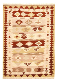 Kelim Carpet - orientalisk matta - 146 x 104 cm - flerfärgad
