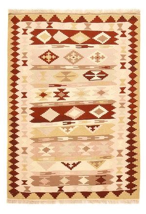 Kelim Carpet - orientalisk matta - 146 x 104 cm - flerfärgad