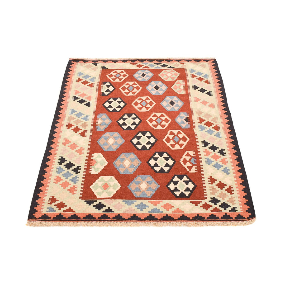 Kelim Carpet - orientalisk matta - 149 x 103 cm - flerfärgad