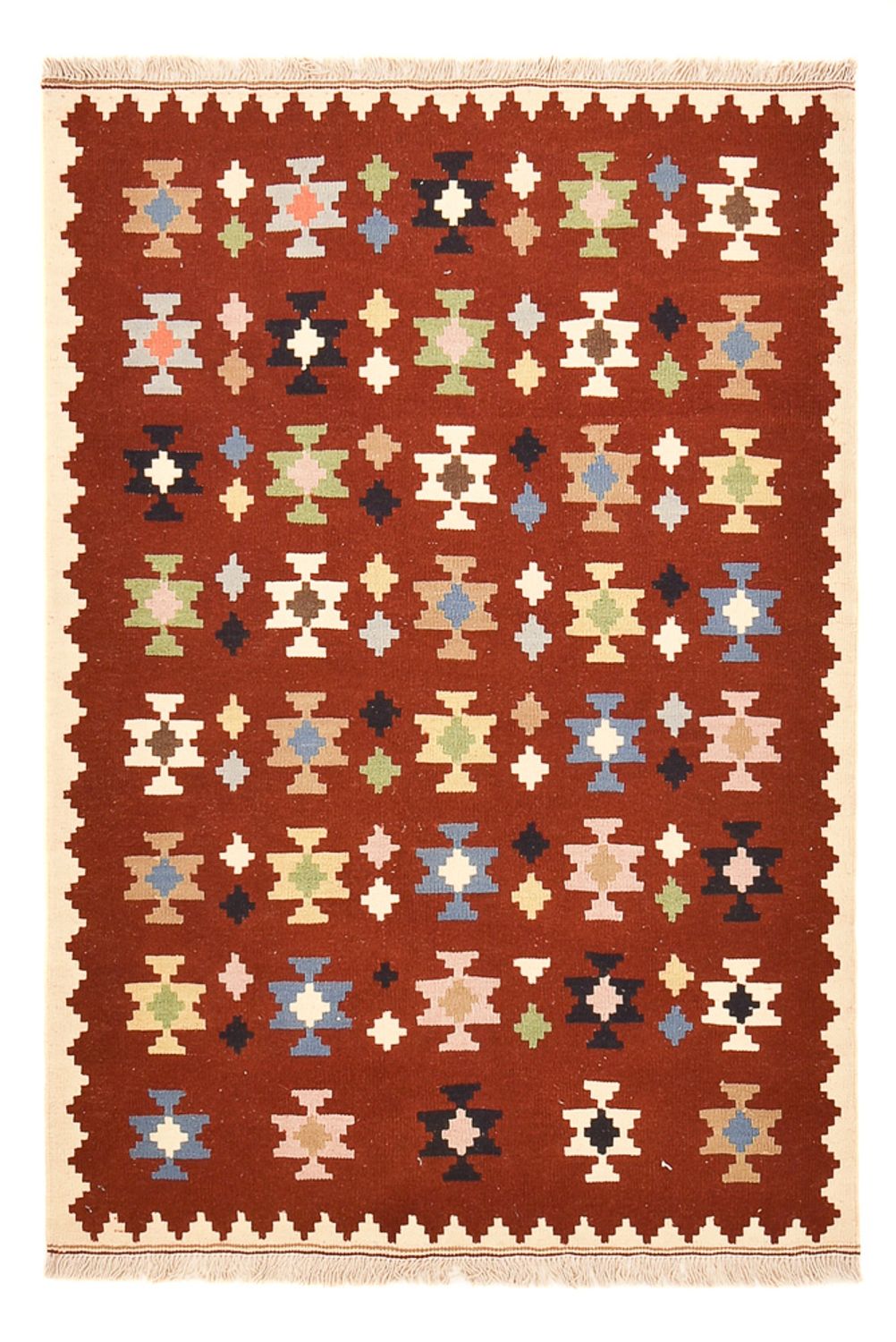 Kelim Carpet - orientalisk matta - 153 x 105 cm - flerfärgad