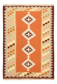 Kelim Carpet - orientalisk matta - 148 x 100 cm - flerfärgad