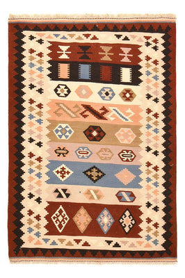 Kelim Carpet - orientalisk matta - 150 x 103 cm - flerfärgad