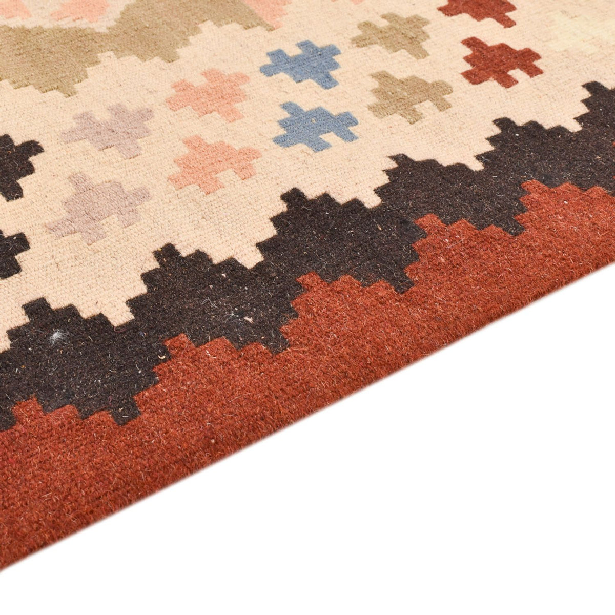 Kelim Carpet - orientalisk matta - 150 x 103 cm - flerfärgad