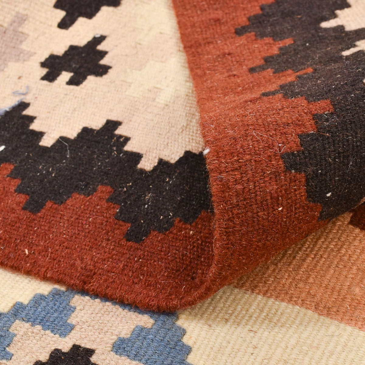 Kelim Carpet - orientalisk matta - 150 x 103 cm - flerfärgad