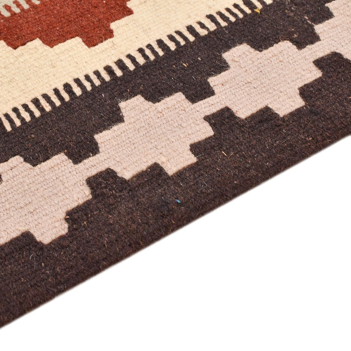 Kelim Carpet - orientalisk matta - 146 x 110 cm - flerfärgad