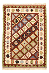 Kelim Carpet - orientalisk matta - 148 x 105 cm - flerfärgad