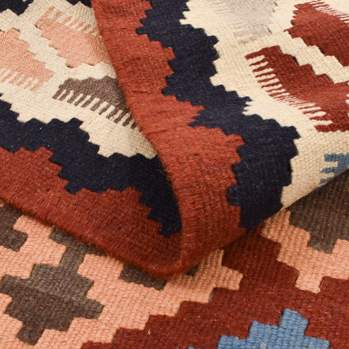 Kelim Carpet - orientalisk matta - 144 x 107 cm - flerfärgad