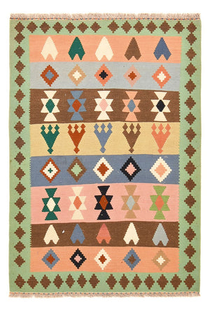 Kelim Carpet - orientalisk matta - 156 x 109 cm - flerfärgad