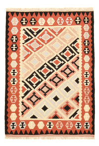 Kelim Carpet - orientalisk matta - 145 x 102 cm - flerfärgad
