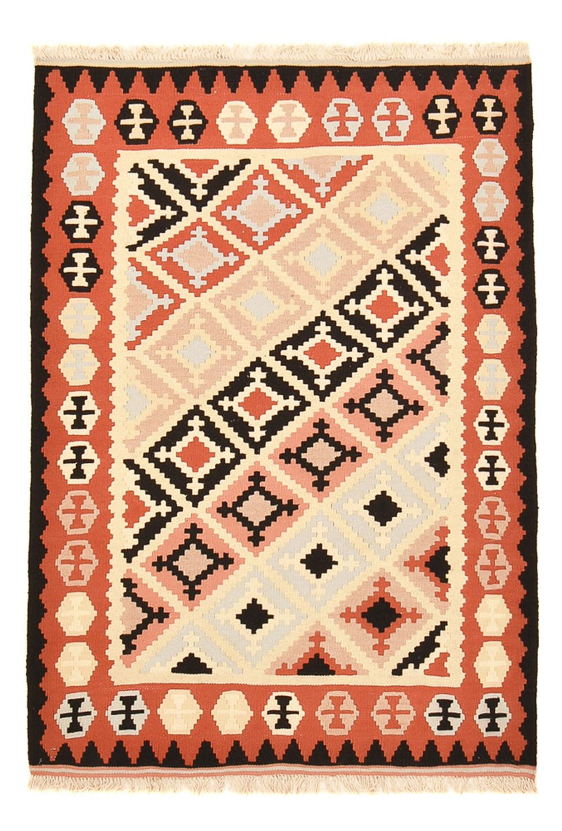 Kelim Carpet - orientalisk matta - 145 x 102 cm - flerfärgad