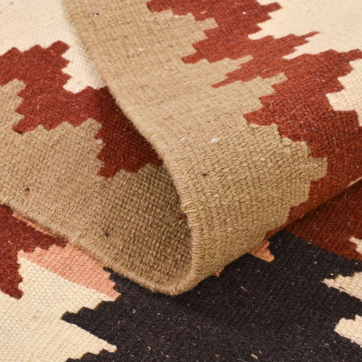 Kelim Carpet - orientalisk matta - 145 x 106 cm - flerfärgad