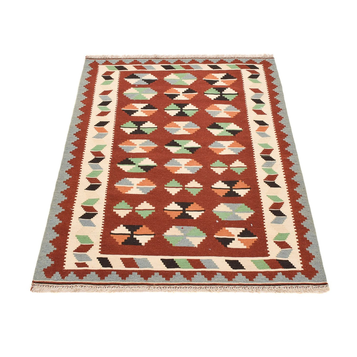 Kelim Carpet - orientalisk matta - 145 x 102 cm - flerfärgad