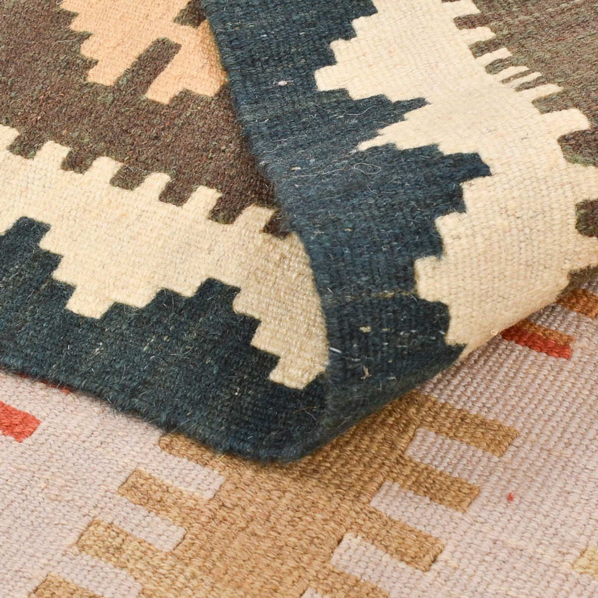 Kelim Carpet - orientalisk matta - 147 x 97 cm - flerfärgad