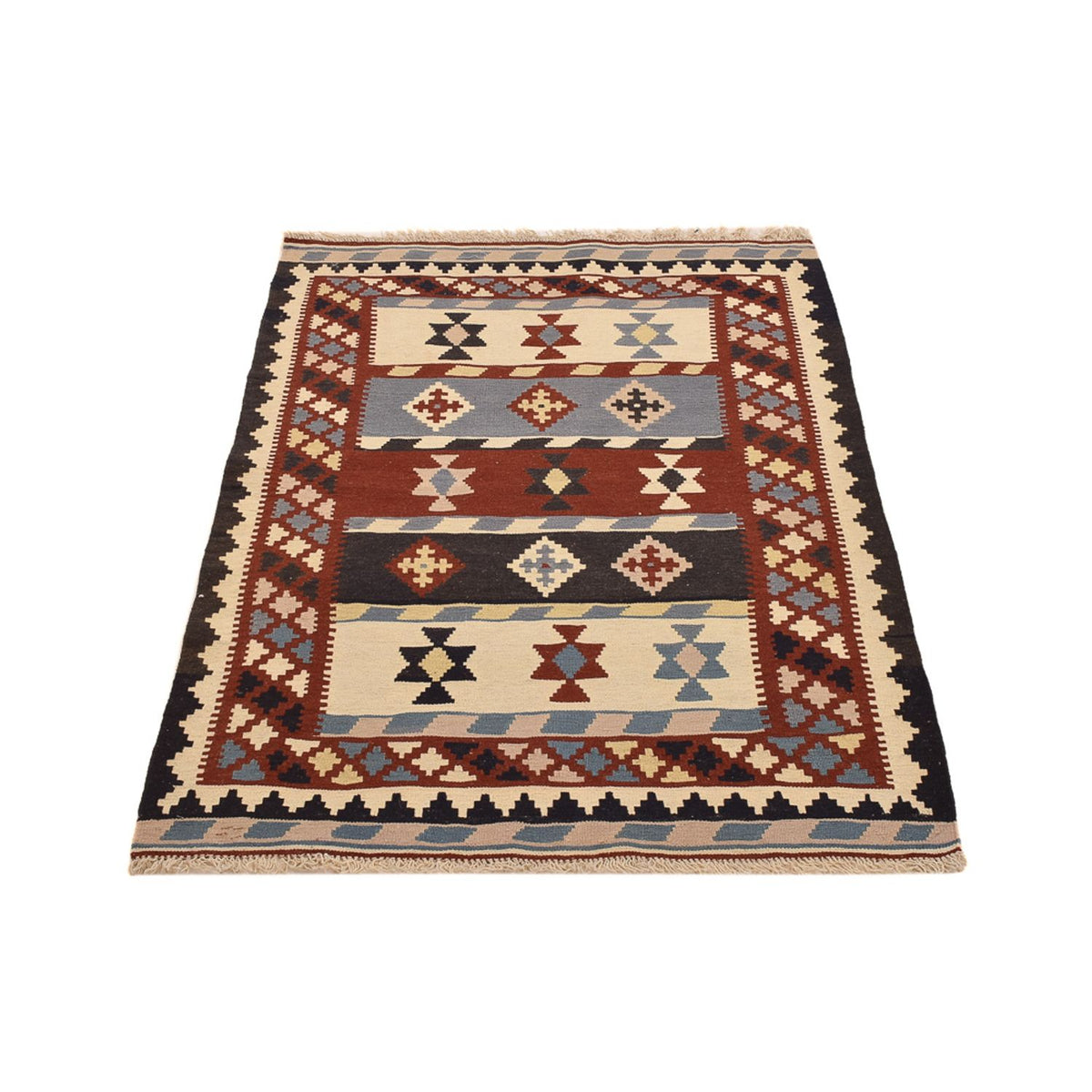 Kelim Carpet - orientalisk matta - 146 x 102 cm - flerfärgad