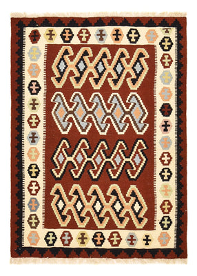 Kelim Carpet - orientalisk matta - 150 x 105 cm - flerfärgad