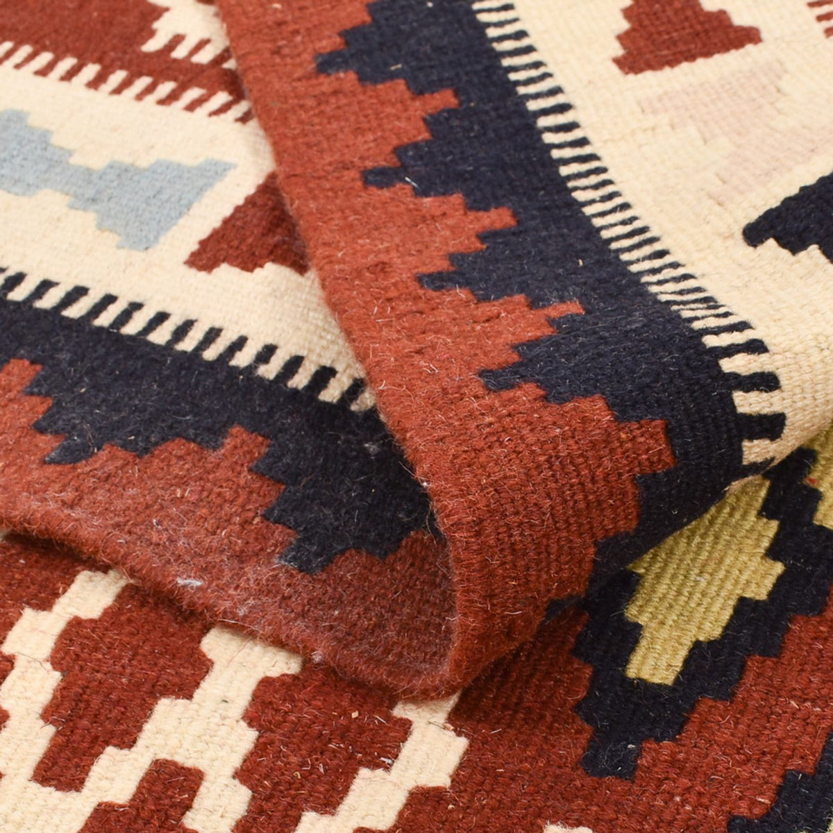 Kelim Carpet - orientalisk matta - 147 x 105 cm - flerfärgad