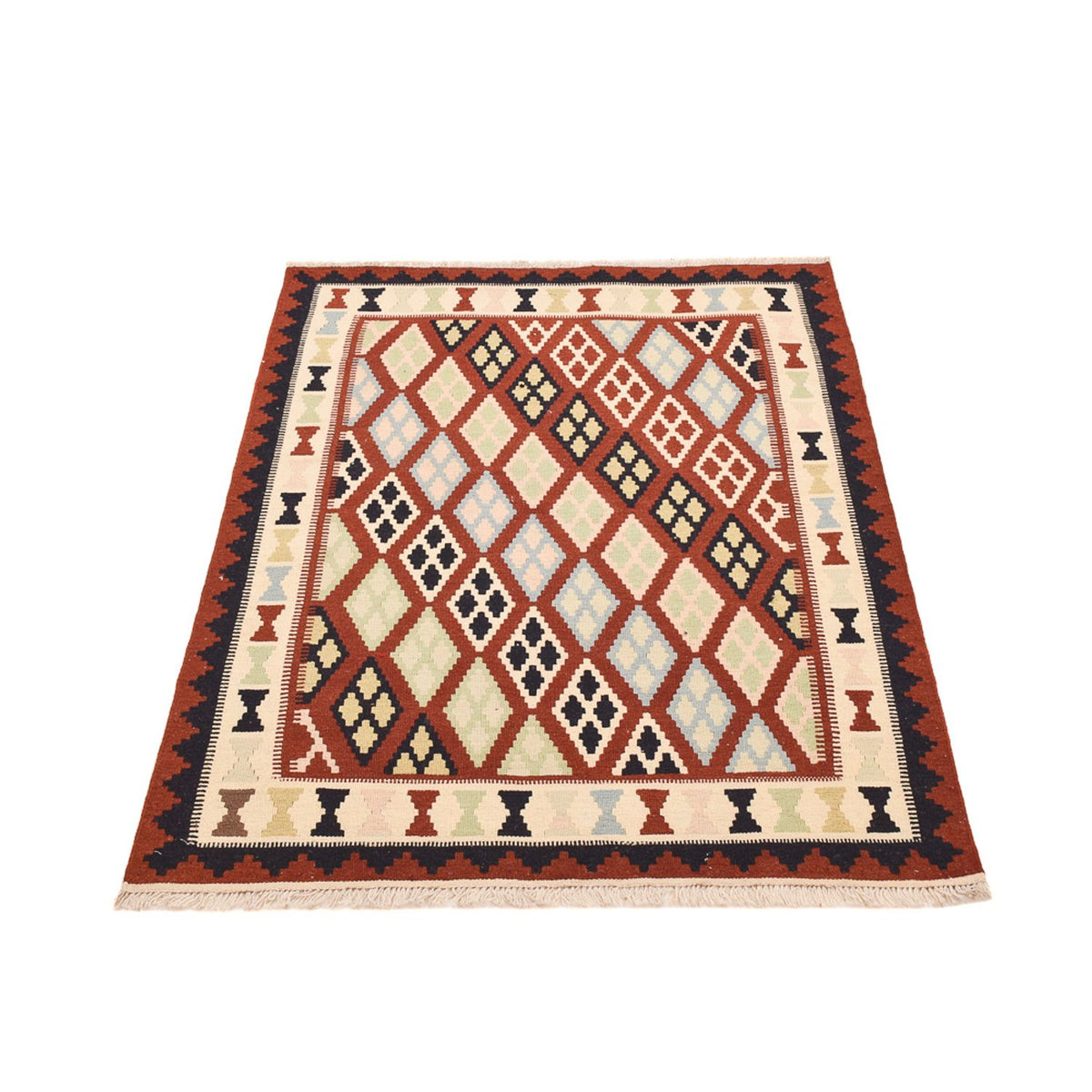 Kelim Carpet - orientalisk matta - 147 x 105 cm - flerfärgad