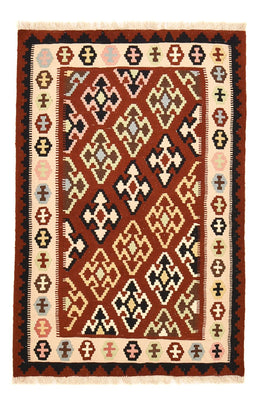 Kelim Carpet - orientalisk matta - 150 x 102 cm - flerfärgad