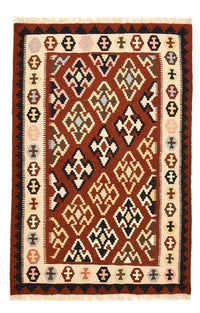 Kelim Carpet - orientalisk matta - 150 x 102 cm - flerfärgad