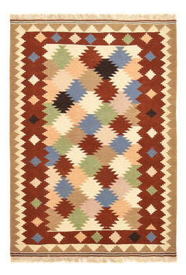 Kelim Carpet - orientalisk matta - 146 x 100 cm - flerfärgad