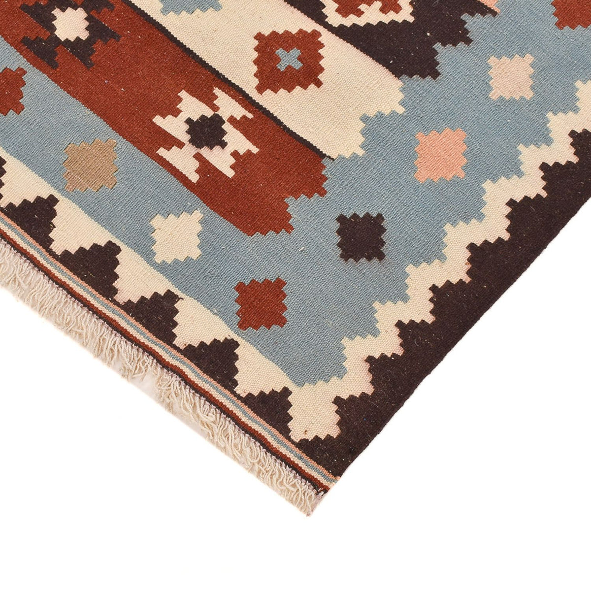 Kelim Carpet - orientalisk matta - 142 x 103 cm - flerfärgad