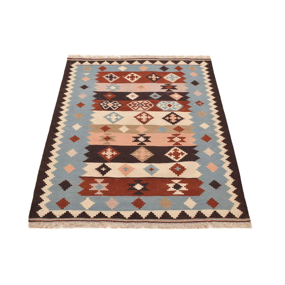 Kelim Carpet - orientalisk matta - 142 x 103 cm - flerfärgad
