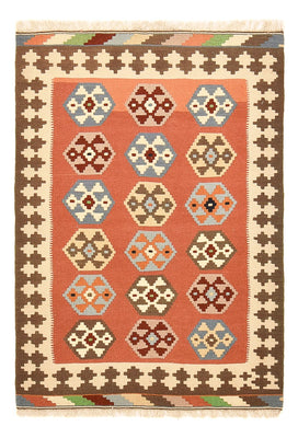 Kelim Carpet - orientalisk matta - 146 x 100 cm - flerfärgad